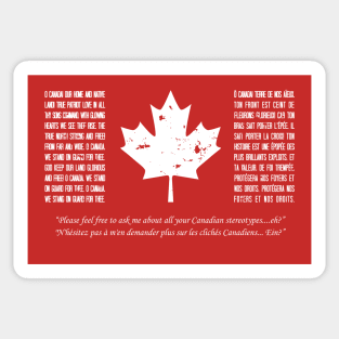 O, Canada (reversed) Sticker
